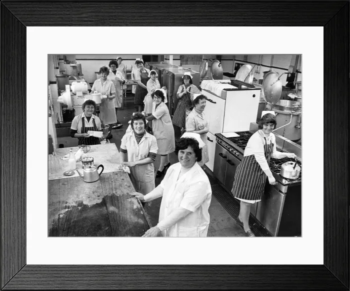 Framed Print : Doris Rice (front) supervisor at Newcastle central schools Framed Print : Doris Rice (front) supervisor at Newcastle central schools