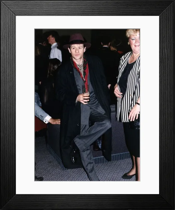 Framed Print : Alex Higgins snooker player alias Hurricane Higgins at a snooker celebration party