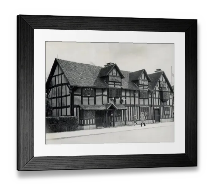 Framed Print : Shakespeares Birthplace, Stratford-upon-Avon. 11  /  09  /  1972