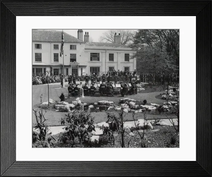 Framed Print : West Bromwich Garden of Memory opening. 12th May 1951 Framed Print : West Bromwich Garden of Memory opening. 12th May 1951