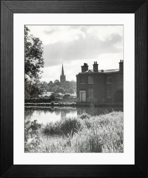 Framed Print : A quiet corner of Kings Norton - the parish church seen from the canal Framed Print : A quiet corner of Kings Norton - the parish church seen from the canal
