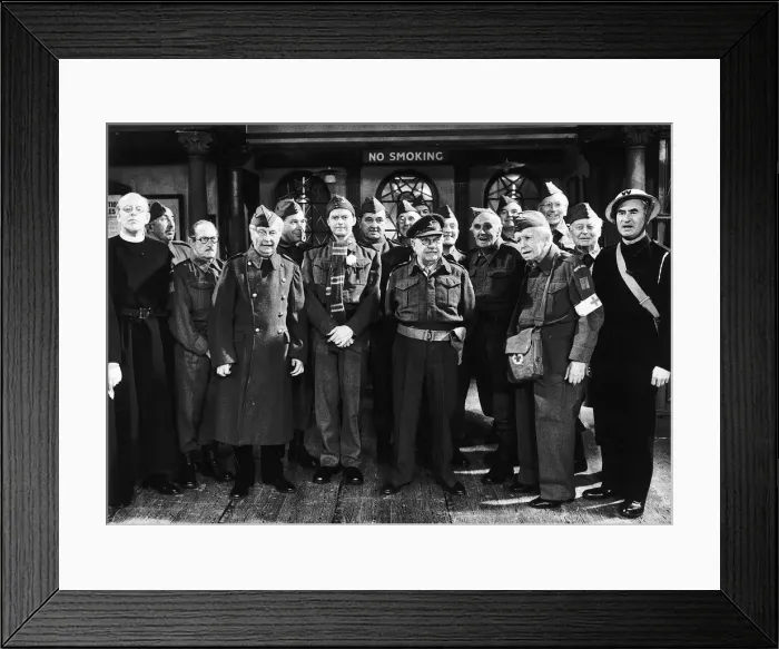 Framed Print : The cast of Dads Army Comedy television series Framed Print : The cast of Dads Army Comedy television series