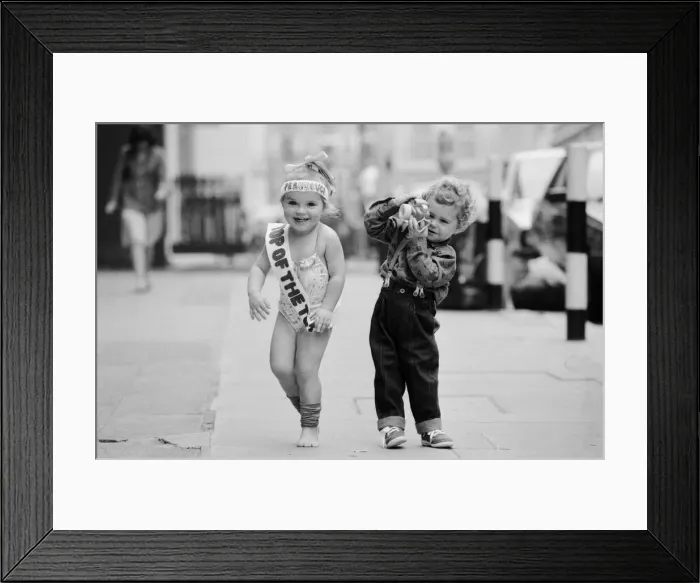 Framed Print : Bubbly Claire Slater is dance champion at the age of two Framed Print : Bubbly Claire Slater is dance champion at the age of two