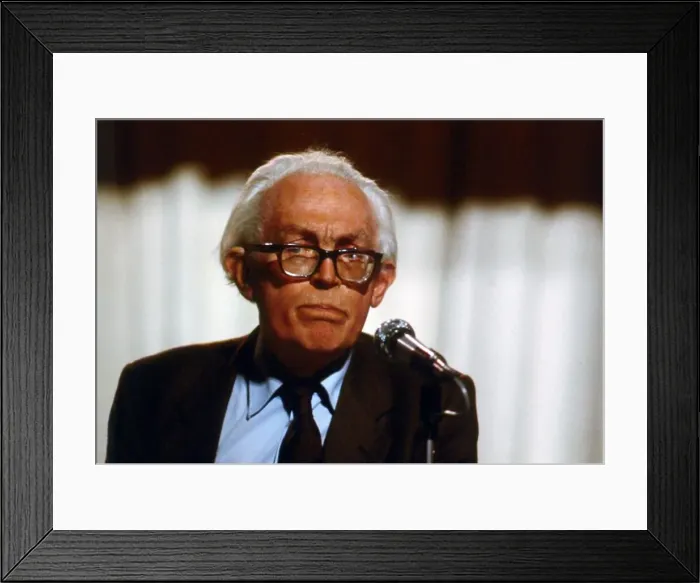 Framed Print : Michael Foot leader of the Labour Party seen here making a speech in the run up to Framed Print : Michael Foot leader of the Labour Party seen here making a speech in the run up to