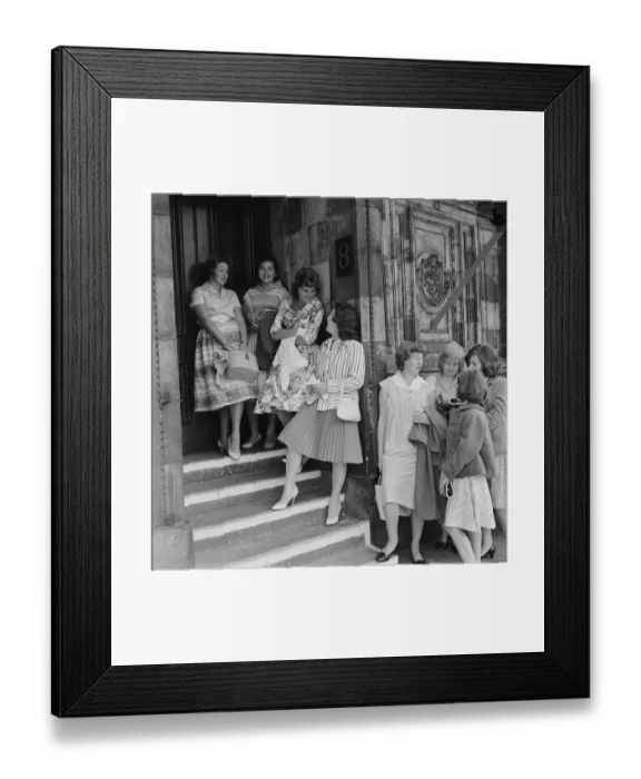 Framed Print : Backstage at The Great Pop Prom 1959, held at the Royal Albert Hall on Sunday 20th