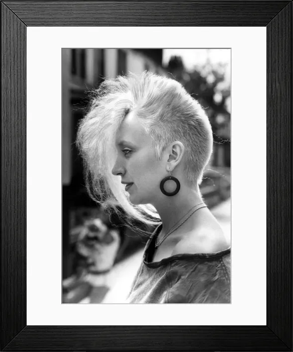 Framed Print : Ladies womens hairstyles - hairdressing salons - barber Circa 1984