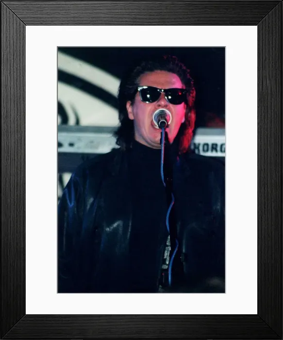 Framed Print : Andy Taylor of Duran Duran at King Tut s Framed Print : Andy Taylor of Duran Duran at King Tut s