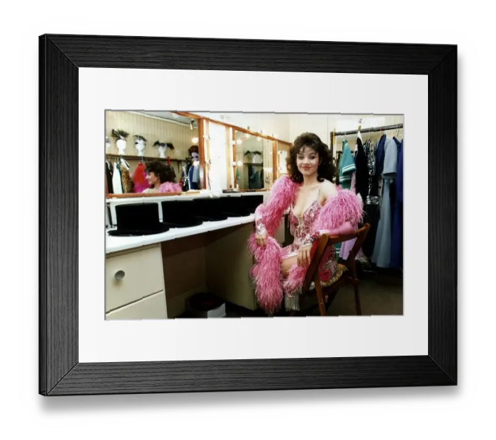 Framed Print : Jacqueline Dankworth in theatre dressing room daughter of Johnny Dankworth and Cleo Laine Framed Print : Jacqueline Dankworth in theatre dressing room daughter of Johnny Dankworth and Cleo Laine