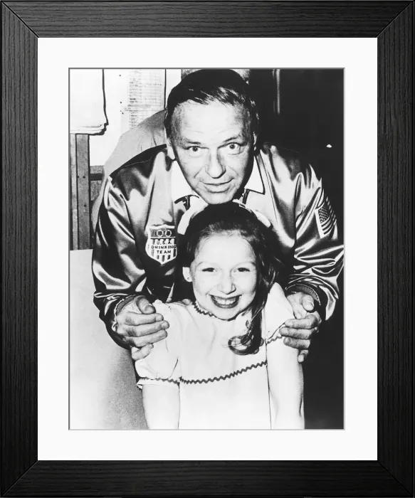 Framed Print : Lean Zavaroni & Frank Sinatra