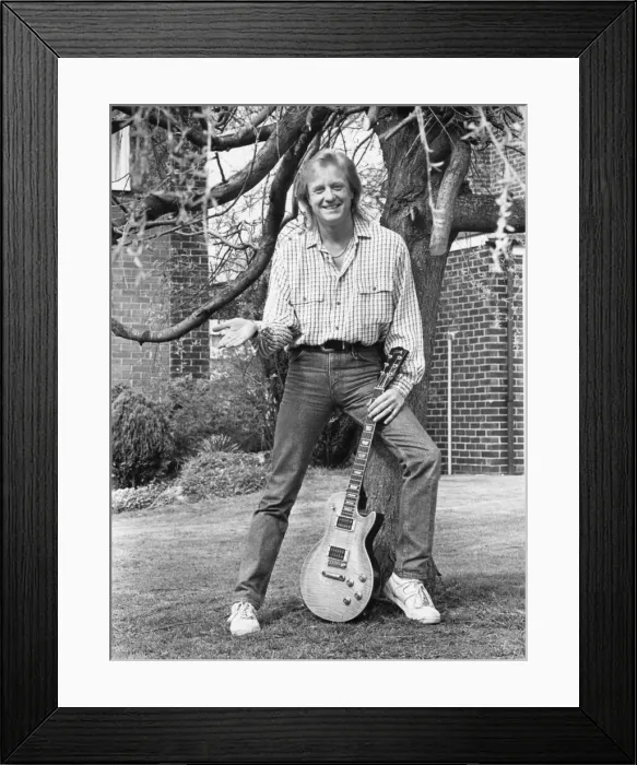 Framed Print : Singer songwriter John Miles, back home after his 14 month 300 concert tour with Tina