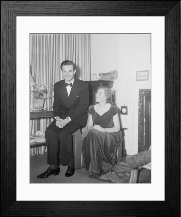 Framed Print : Lord St. Just and fiancee Leslie Nast daughter of late Conde Nast American publisher Framed Print : Lord St. Just and fiancee Leslie Nast daughter of late Conde Nast American publisher