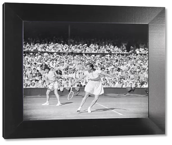 Tennis Wimbledon Womens Double Final. 1949 Mrs Todd