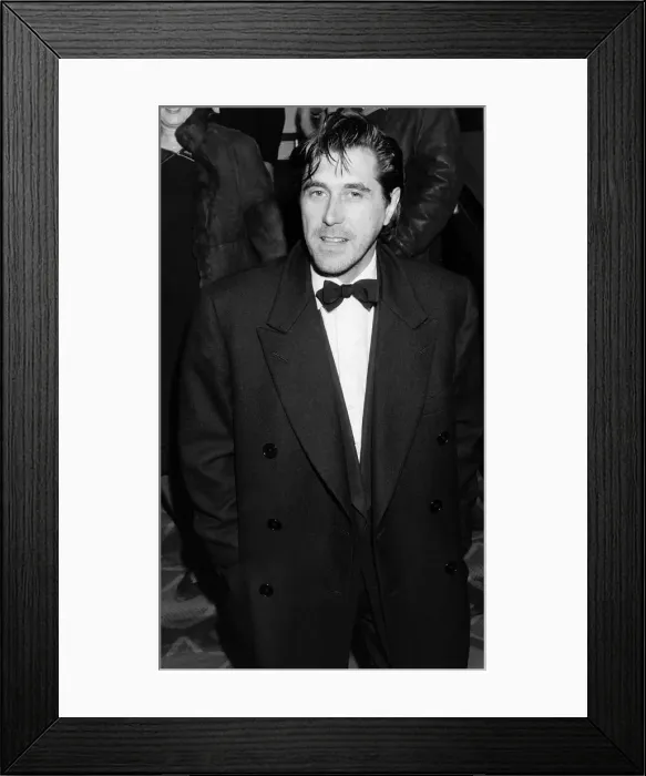 Framed Print : Bryan Ferry pop singer 1986