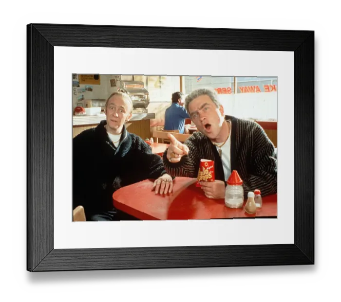 Framed Print : PAUL WHITEHOUSE AND HARRY ENFIELD IN A HULA HOOPS