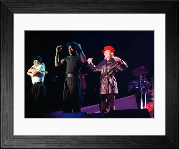 Framed Print : Kylie Minogue on stage at Glasgow SECC May 1990