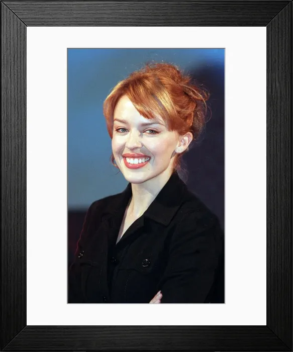 Framed Print : Kylie Minogue November 1997 Framed Print : Kylie Minogue November 1997