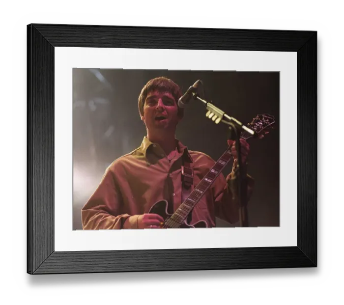 Framed Print : Oasis concert Aberdeen September 1997 Noel Gallagher on stage at Exhibition Framed Print : Oasis concert Aberdeen September 1997 Noel Gallagher on stage at Exhibition