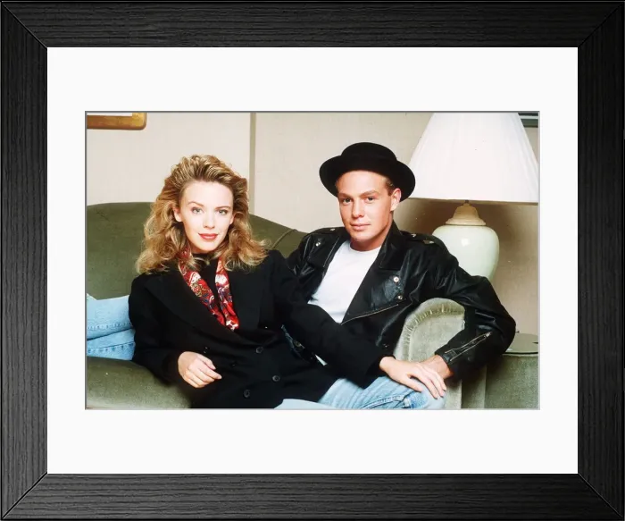 Framed Print : Jason Donovan and Kylie Minogue the singers Framed Print : Jason Donovan and Kylie Minogue the singers