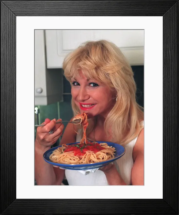 Framed Print : Debbie Arnold Eastenders star cooks her favorite dish Framed Print : Debbie Arnold Eastenders star cooks her favorite dish