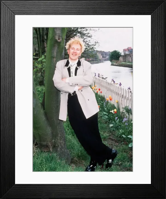 Framed Print : John Lydon pop singer with group PIL Public Image Ltd 1989 Framed Print : John Lydon pop singer with group PIL Public Image Ltd 1989