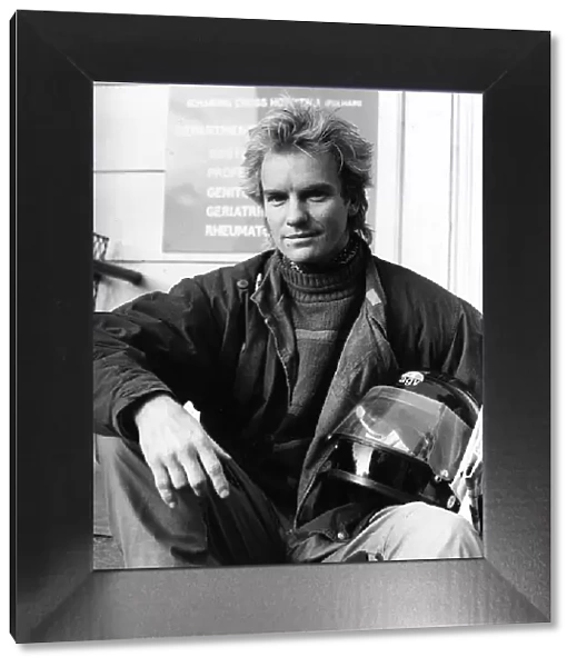 Sting singer with pop group Police aka Gordon Sumner 1984