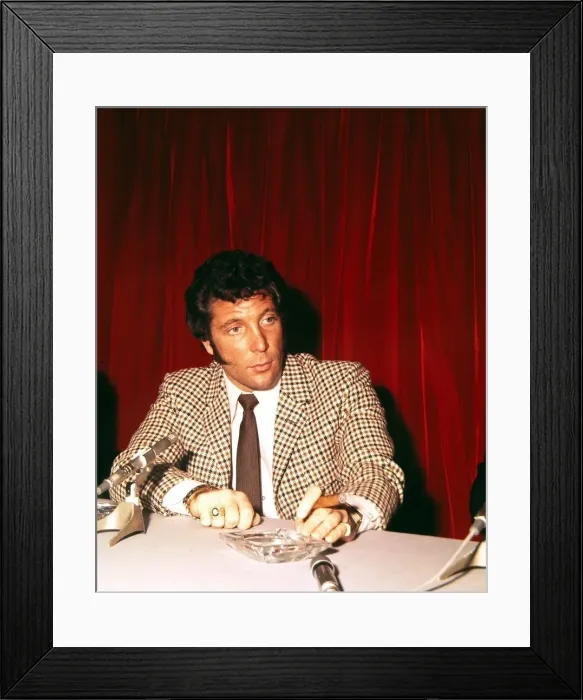 Framed Print : Tom Jones - Pop Star conference / Interview Framed Print : Tom Jones - Pop Star conference / Interview