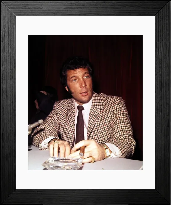 Framed Print : Tom Jones - Pop Star conference / Interview Framed Print : Tom Jones - Pop Star conference / Interview