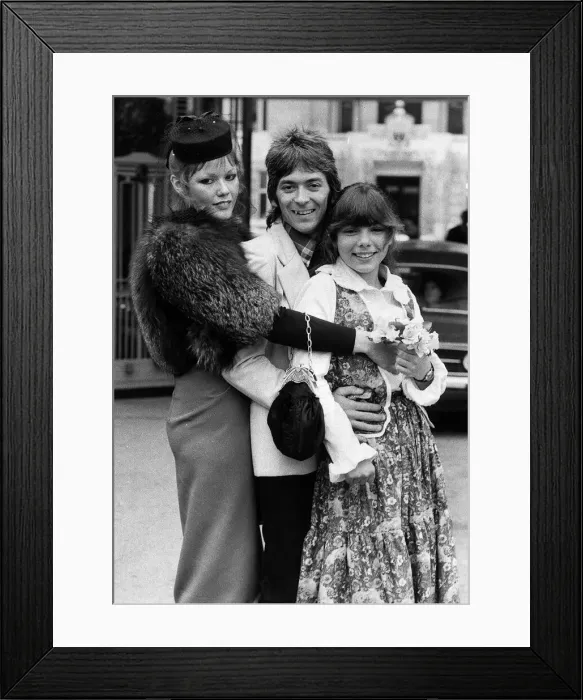 Framed Print : Ian McLaglan of The Small Faces marries Kim Moon 1978