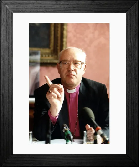 Framed Print : Archbishop George Carey DBase Framed Print : Archbishop George Carey DBase