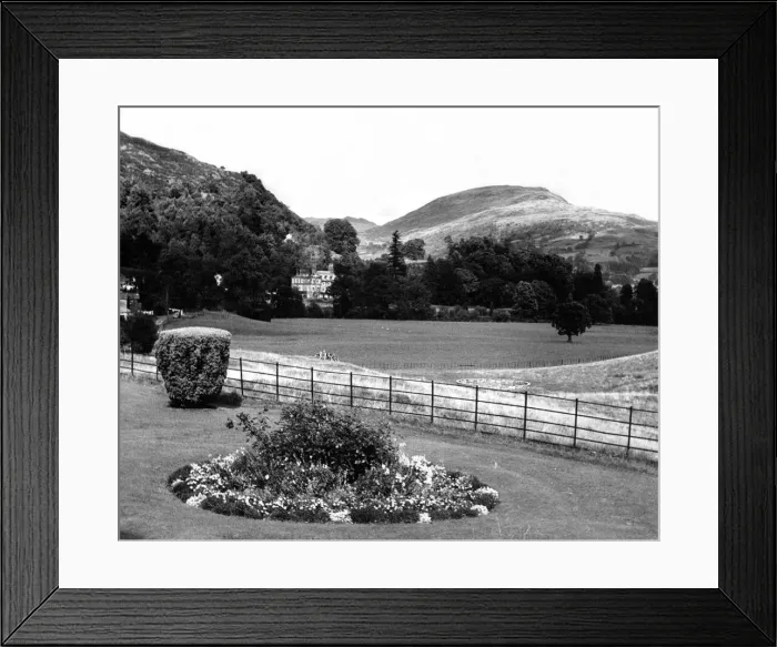 Framed Print : Lake District - Grasmere fell dominates the area 16 September 1964