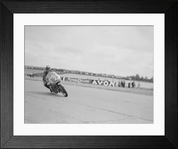 Framed Print : Action from the Daily Herald Motor Cycle Racing Championship at Thruxton Framed Print : Action from the Daily Herald Motor Cycle Racing Championship at Thruxton
