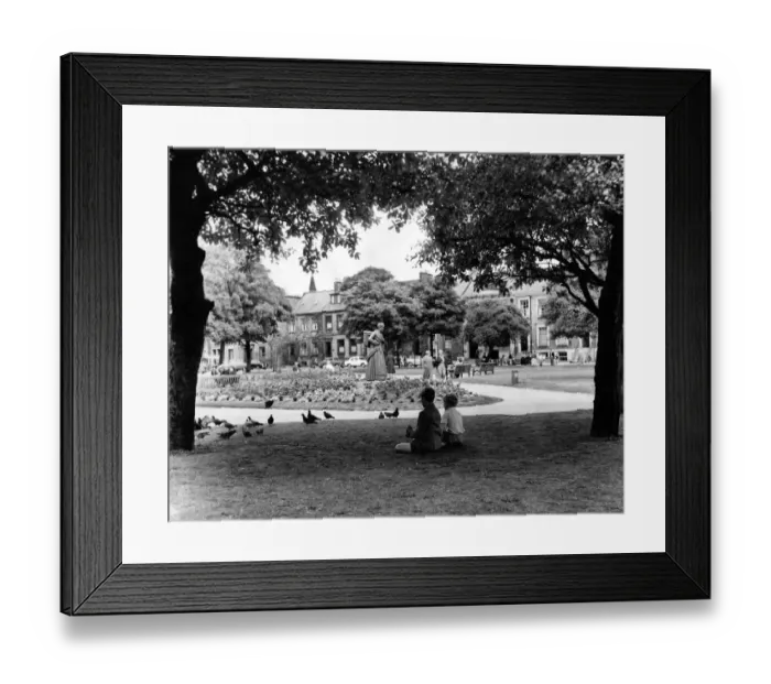 Framed Print : The Wooden Dolly in Northumberland Square in North Shields 21 July 1959 - Children Framed Print : The Wooden Dolly in Northumberland Square in North Shields 21 July 1959 - Children