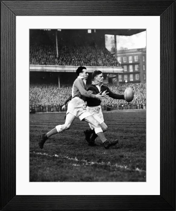 Framed Print : South Africa rugby union team tour of Britain in 1951. Wales v South Africa match Framed Print : South Africa rugby union team tour of Britain in 1951. Wales v South Africa match