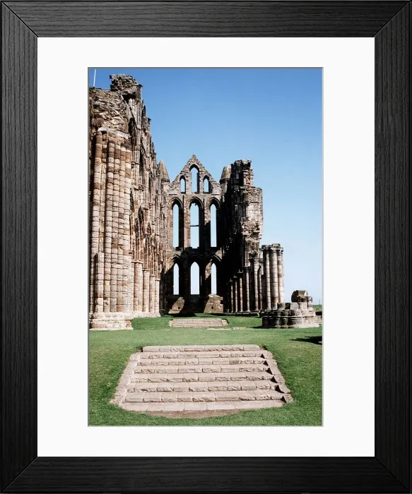 Framed Print : Nave of Whitby Abbey in North Yorkshire Framed Print : Nave of Whitby Abbey in North Yorkshire
