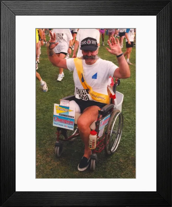 Framed Print : The Great North Run 14 September 1997 - Happy runners after completing the race - Swasie Framed Print : The Great North Run 14 September 1997 - Happy runners after completing the race - Swasie