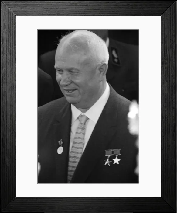 Framed Print : The Vienna summit. John F. Kennedy and Soviet Premier Nikita Khrushchev met for the first