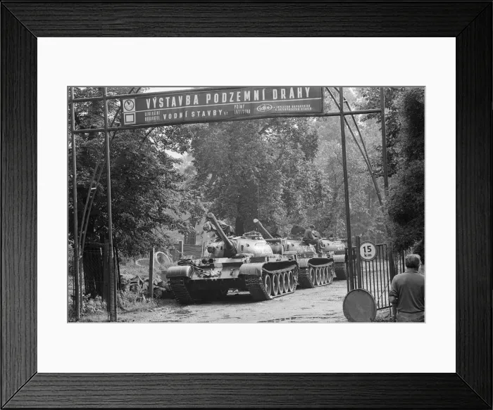 Framed Print : Prague, Czechoslovakia. The Prague Spring, a period of political liberalization in Framed Print : Prague, Czechoslovakia. The Prague Spring, a period of political liberalization in