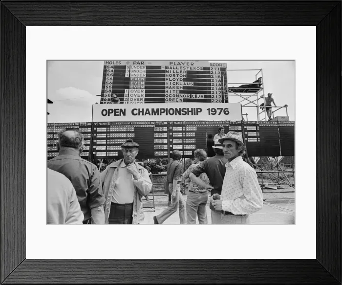 Framed Print : British Open 1976. The 1976 Britiish Open Golf Championships being held at the Royal
