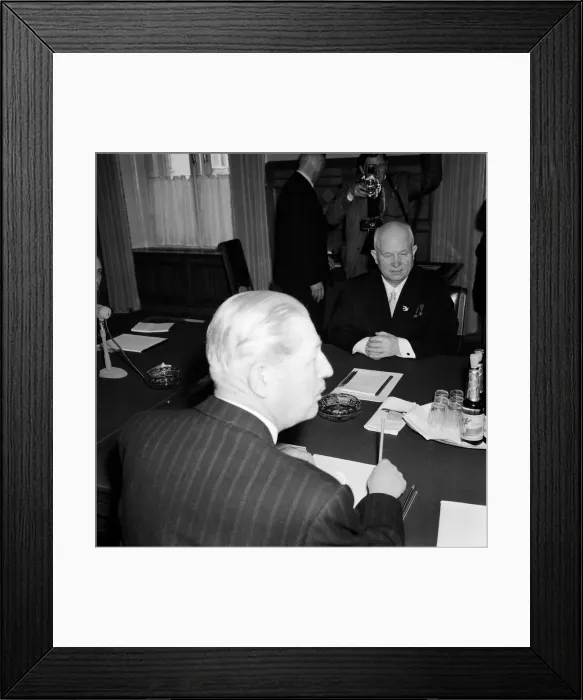 Framed Print : Harold MacMillan talks with Andrei Gromyko and Mr Rashidov Framed Print : Harold MacMillan talks with Andrei Gromyko and Mr Rashidov