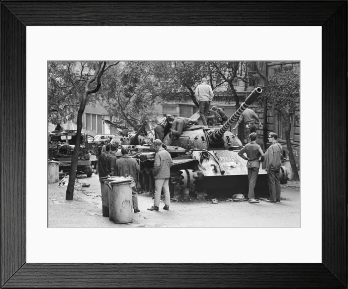 Framed Print : Prague, Czechoslovakia. End of the Prague Spring, a period of political liberalization in