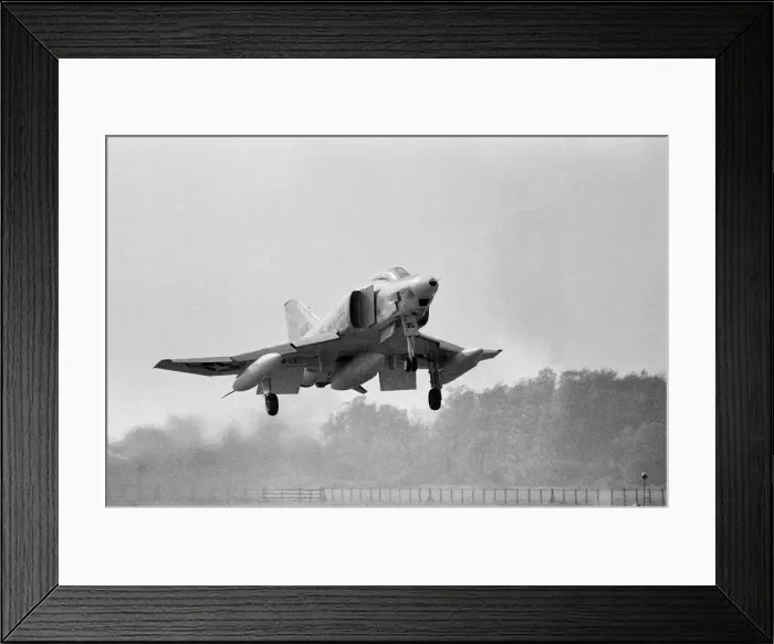 Framed Print : U.s Phantom Jet taking off. 13th May 1965