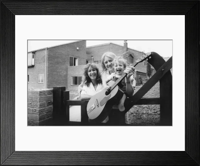 Framed Print : Singer songwriter, John Miles, after moving into his new £65 Framed Print : Singer songwriter, John Miles, after moving into his new £65