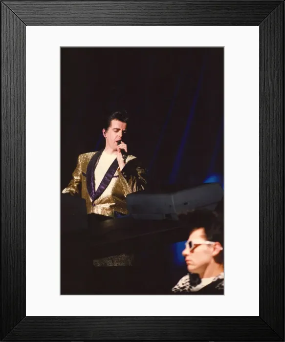 Framed Print : The Pets Shop Boys playing at the Whitley Bay Ice Rink. Neil Tennant Framed Print : The Pets Shop Boys playing at the Whitley Bay Ice Rink. Neil Tennant