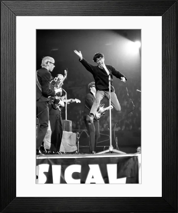 Framed Print : Pop Concert Freddie of Freddie and the Dreamers April 1964