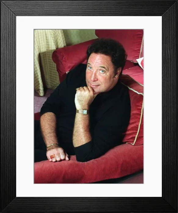 Framed Print : Tom Jones Pop singer September 1999 for Look magazine Framed Print : Tom Jones Pop singer September 1999 for Look magazine