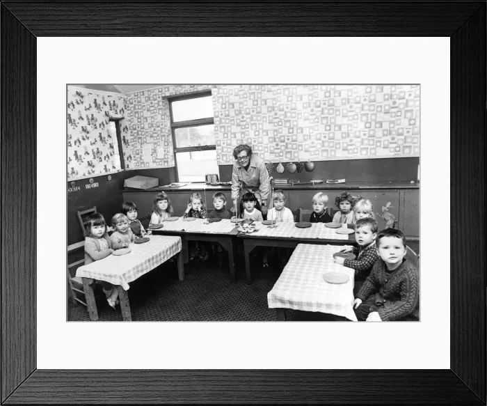 Framed Print : These pupils don t look very happy at the empy plates during this dinner time Framed Print : These pupils don t look very happy at the empy plates during this dinner time