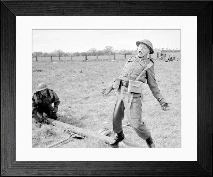 Framed Print : Dads Army Actor Clive Dunn who plays Corporal Jones right Framed Print : Dads Army Actor Clive Dunn who plays Corporal Jones right