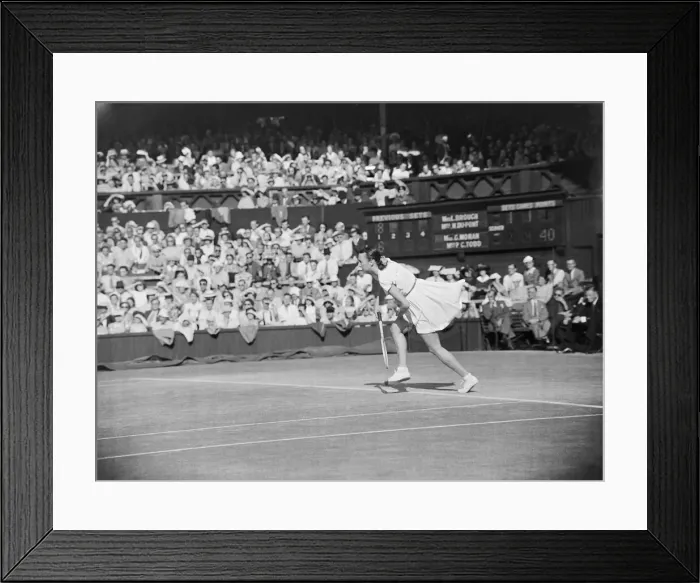 Framed Print : Tennis Wimbledon Womens Double Final. 1949 Gertrude Moran 019042 / 13 Framed Print : Tennis Wimbledon Womens Double Final. 1949 Gertrude Moran 019042 / 13