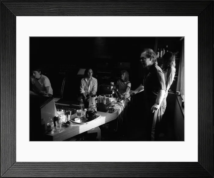  : Sir Elton John pictured in the recording studio on the Island of Monstserrat 1982