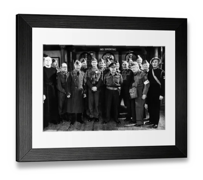 Framed Print : Dads Army television programme 1977 80th and final episode shown called Never Too Framed Print : Dads Army television programme 1977 80th and final episode shown called Never Too